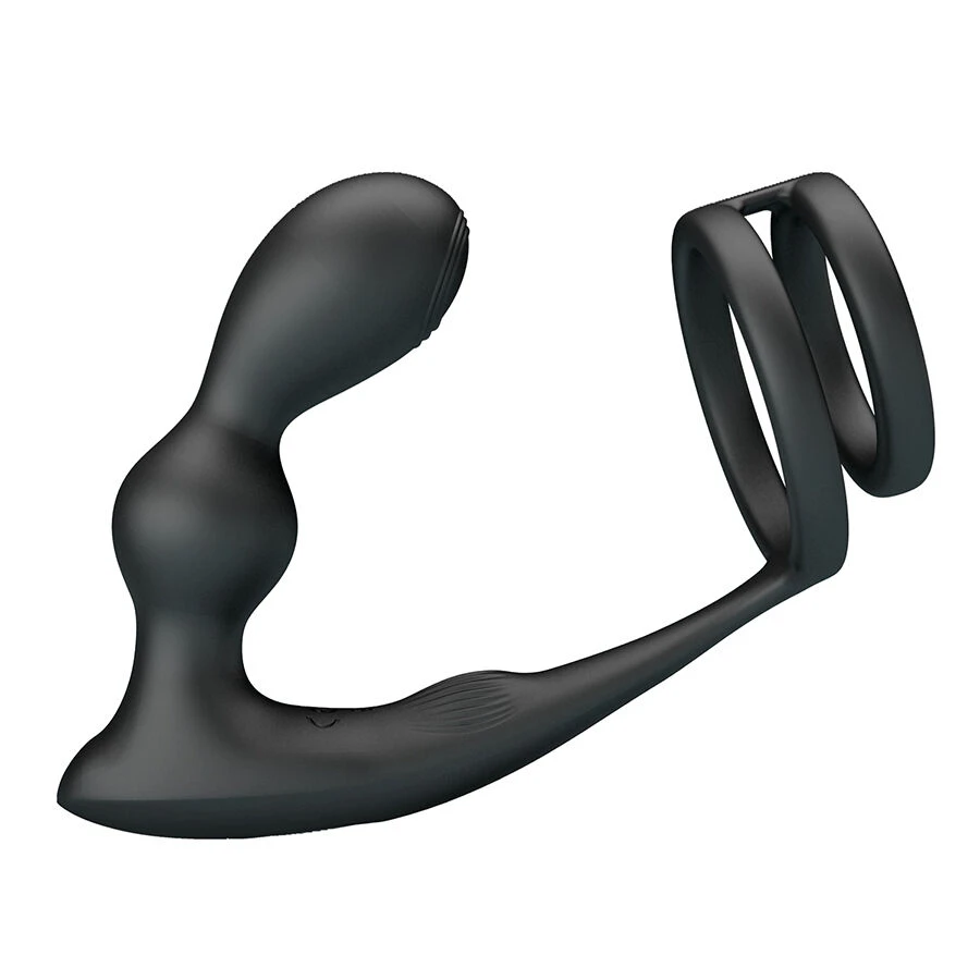 MR PLAY - PLUG ANALE VIBRANTE CON ANELLO PER PENE E TELECOMANDO